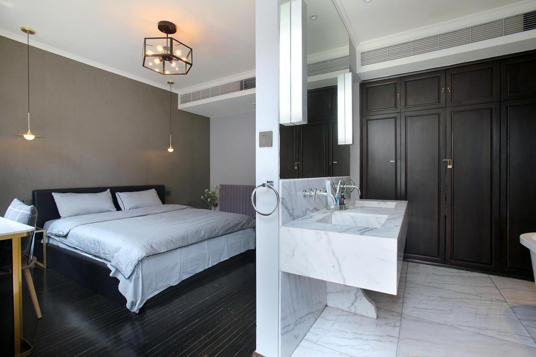 Shanghai Downtown Hills Boutique Guesthouse - Near Metro Line 7, Exit 3, Changping Road Værelse billede